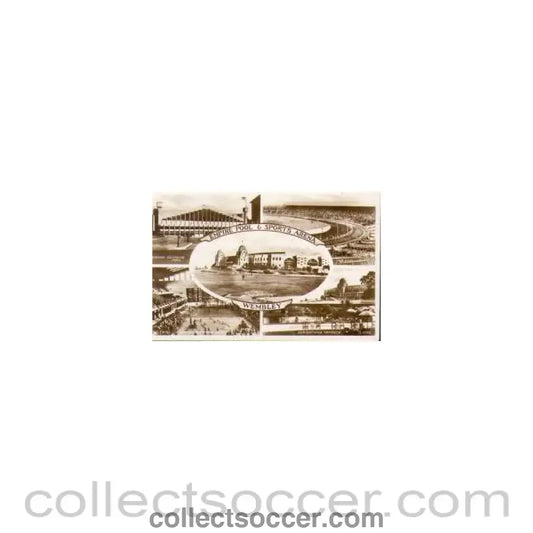 Pre War Wembley Postcard 5 images depicts pool