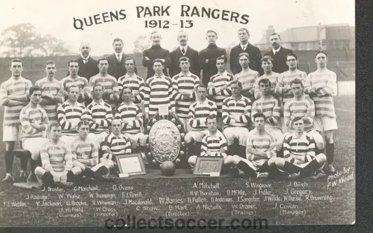 Queens Park Rangers Postcard 1912 - 1913 - Collect Soccer