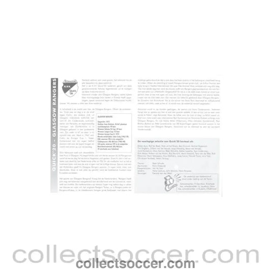 Quick'20 v Glasgow Rangers youth game - Collect Soccer