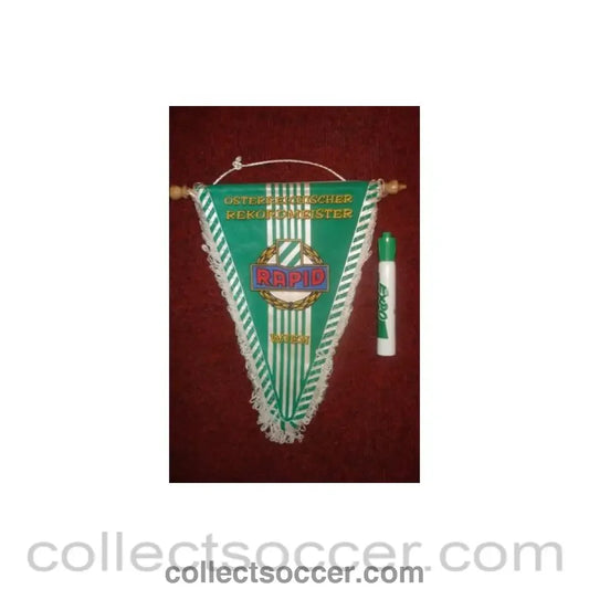 Rapid Vienna Pennant once property of the football referee Neil Midgley