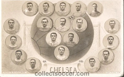 Rare Chelsea Postcard 1907 - 1908 - Collect Soccer