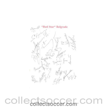 Red Star Belgrade signatures - Collect Soccer
