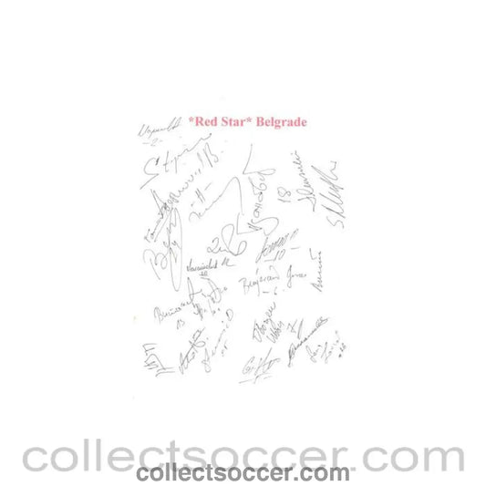 Red Star Belgrade signatures - Collect Soccer
