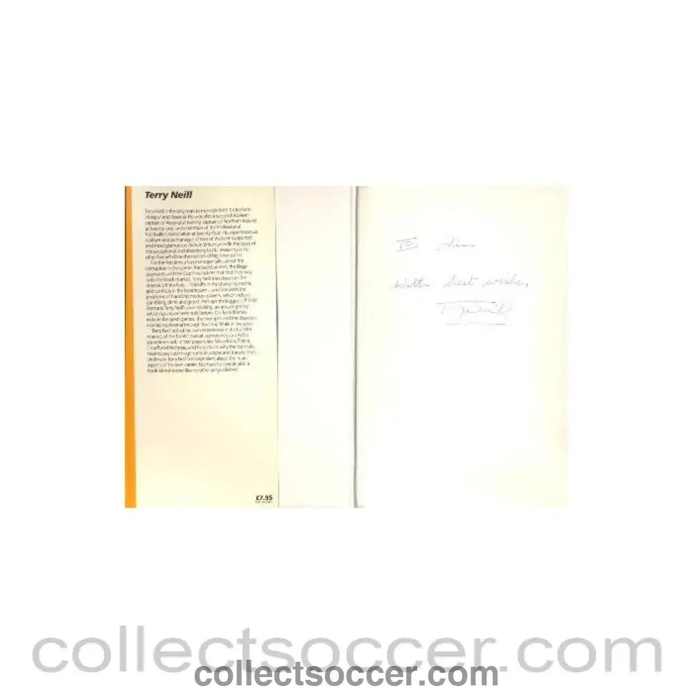 Revelations Of A Football Manager signed by the author book by Terry Neill - Collect Soccer