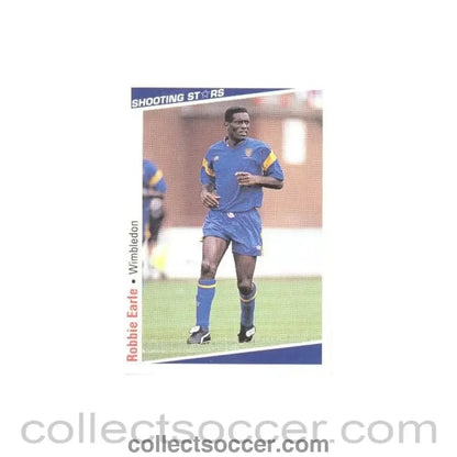 Robbie Earle Wimbledon Shooting Stars Card - Collect Soccer