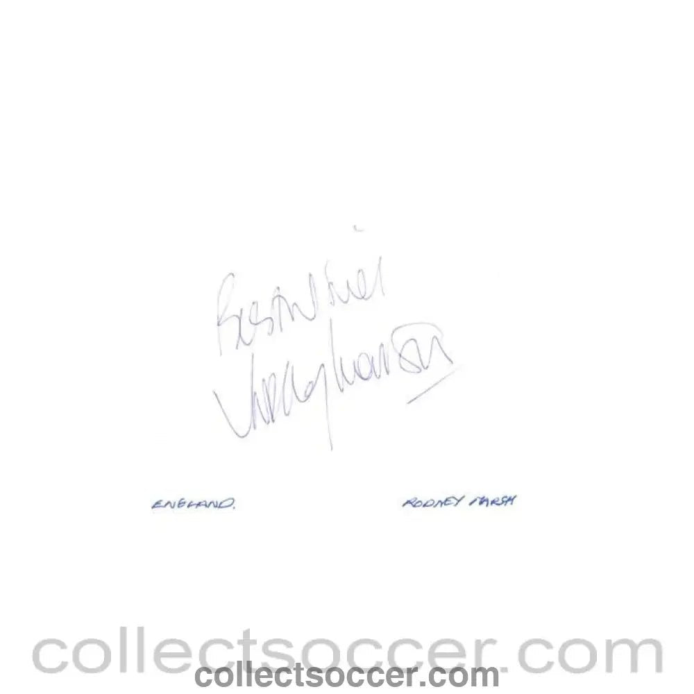 Rodney Marsh original signature - Collect Soccer