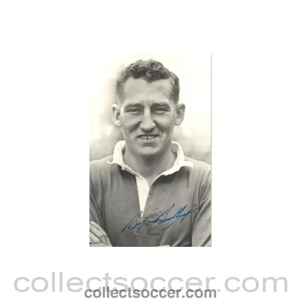 Roy Bentley originally signed and written on the back photograph - Collect Soccer