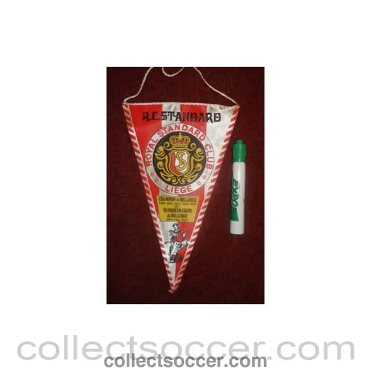 Royal Standard Club Liege Belgium Pennant once property of the football referee Neil Midgley
