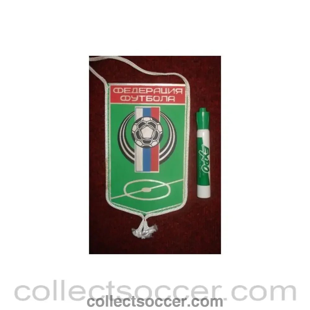 Russian Football Federation Pennant once property of the football referee Neil Midgley - Collect Soccer