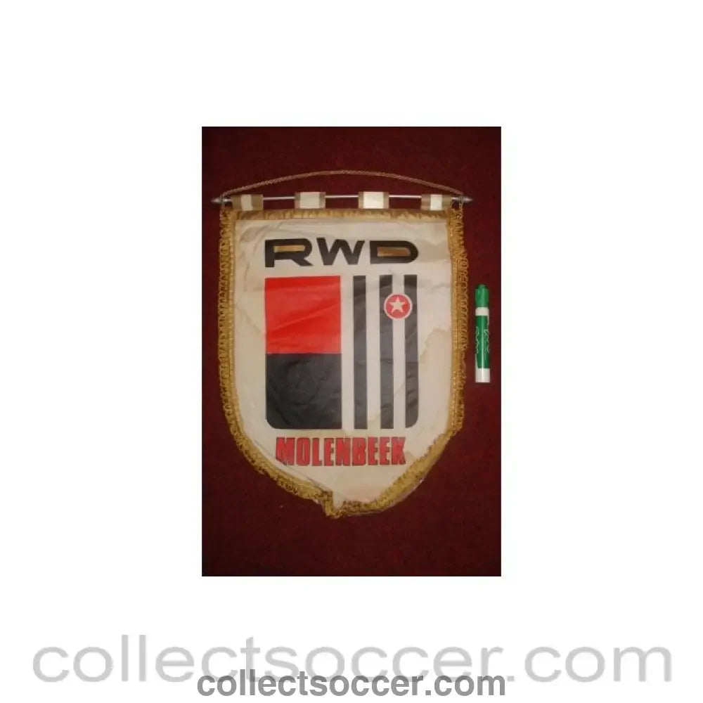RWD Molenbeekl large Pennant once property of the football referee Neil Midgley
