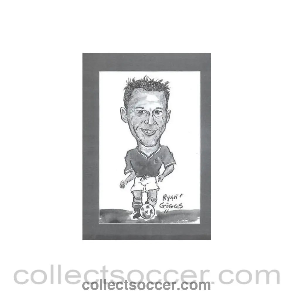 Ryan Giggs Caricature - Collect Soccer