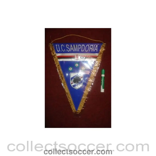 Sampdoria large Pennant once property of the football referee Neil Midgley