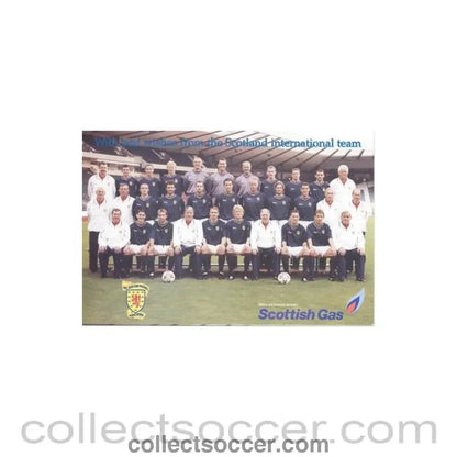 Scotland International Team colour postcard - Collect Soccer