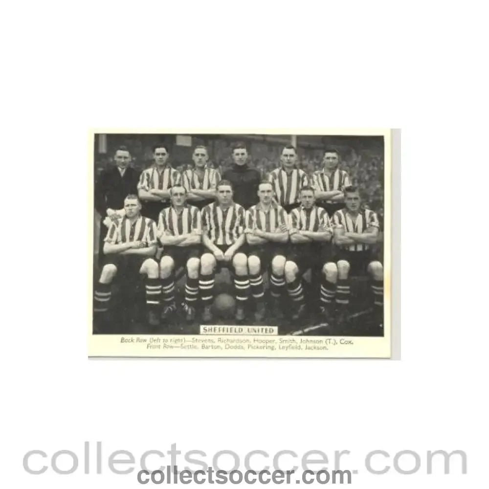 Sheffield United team photograph - Collect Soccer