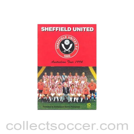 1994 - Sheffield United Australian Tour 1994 official programme - Collect Soccer