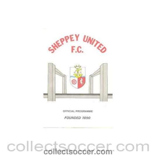 Sheppey United v Tunbridge Wells official programme - Collect Soccer
