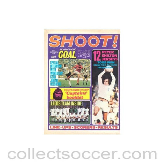 1974 - Shoot! Magazine of 21/09/1974 - Collect Soccer