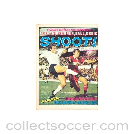 1974 - Shoot! Magazine of 30/11/1974 - Collect Soccer
