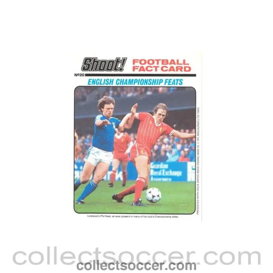Shoot! produced card titeled English Championship Feats