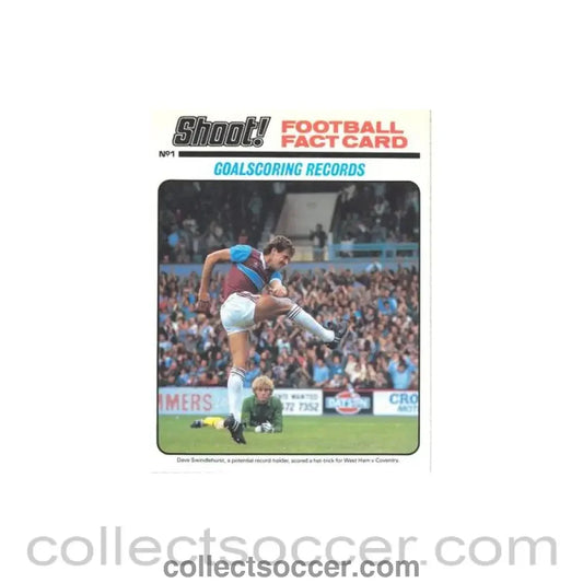 Shoot! produced card titeled Goalscoring Records