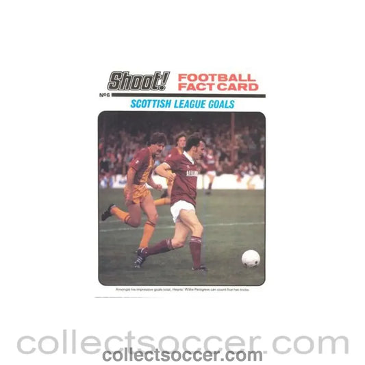 Shoot! produced card titeled Scottish League Goals