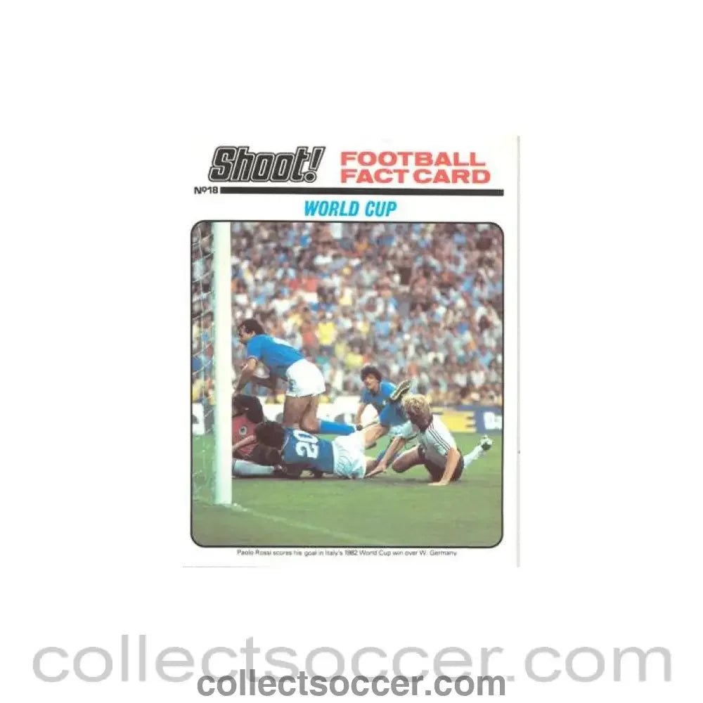 Shoot! produced card titeled World Cup - Collect Soccer