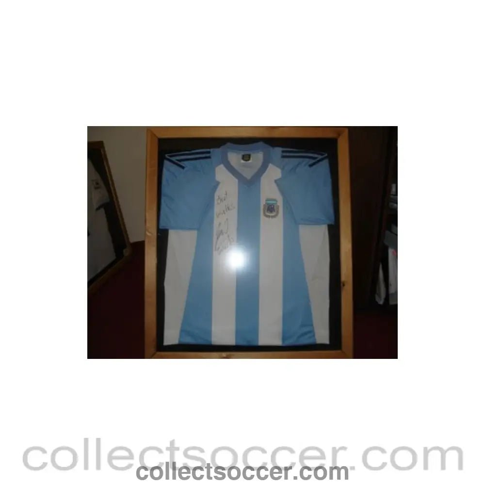 Signed Framed Football Shirt, Match Worn - Collect Soccer