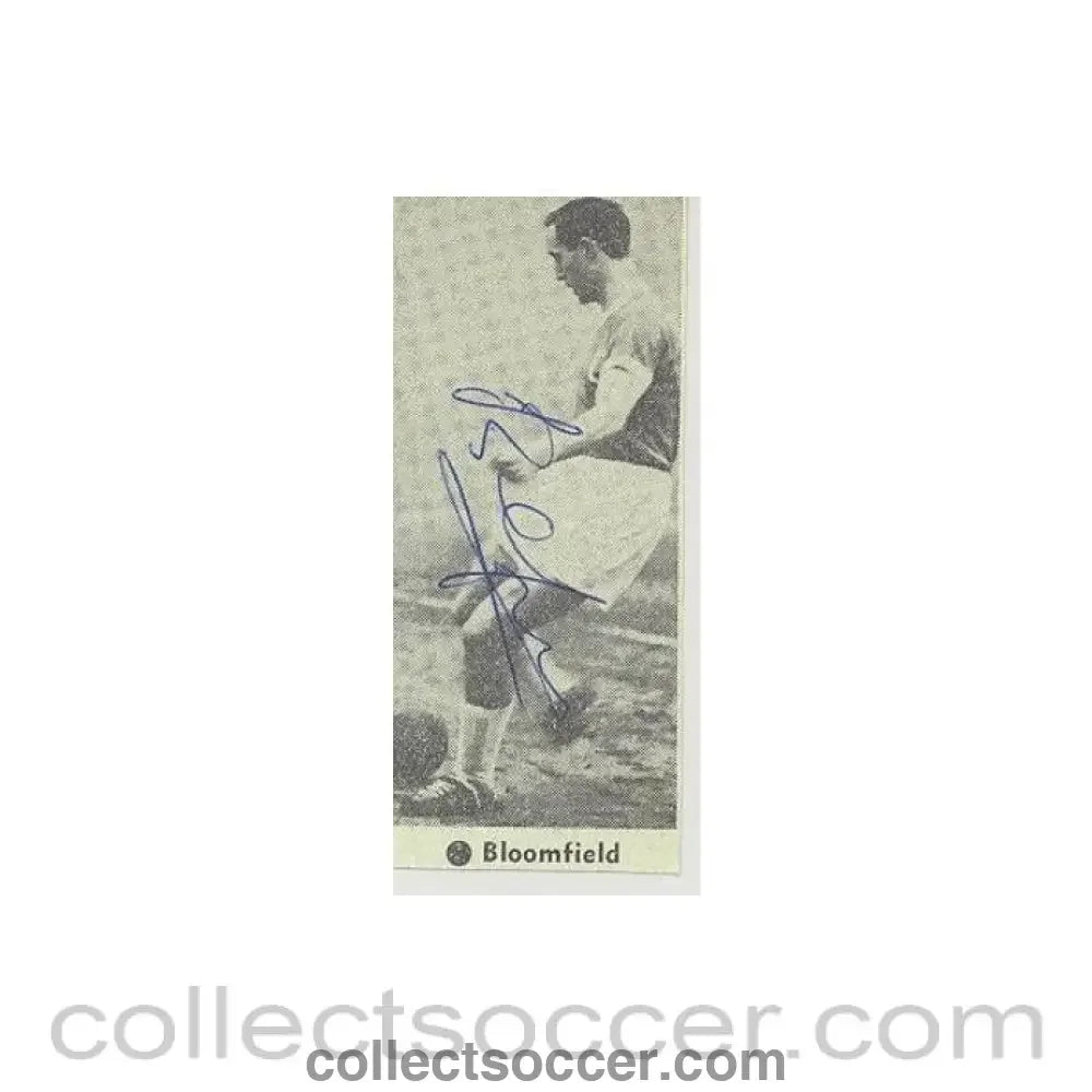 Signed Newspaper Cutting Photograph Bloomfield - Collect Soccer