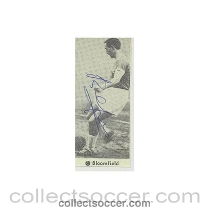 Signed Newspaper Cutting Photograph Bloomfield - Collect Soccer