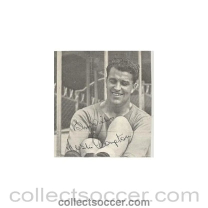 Signed Newspaper Cutting Photograph of an unknown footballer