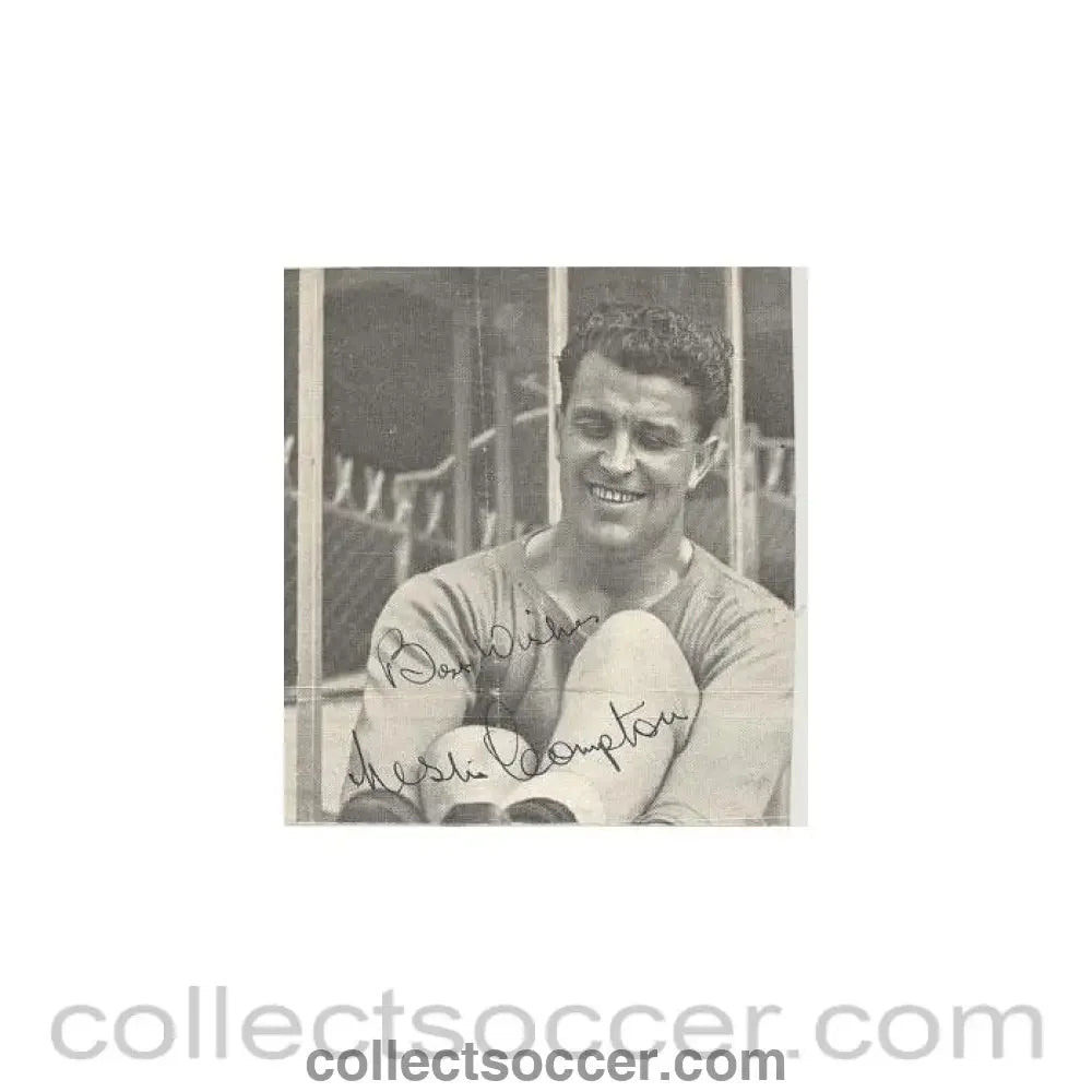 Signed Newspaper Cutting Photograph of an unknown footballer - Collect Soccer