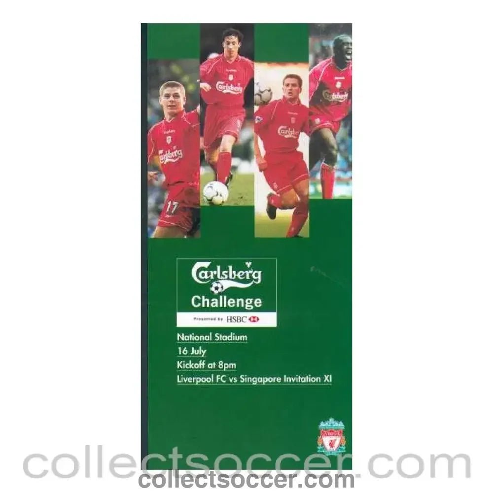 Singapore V Liverpool Leaflet - Collect Soccer