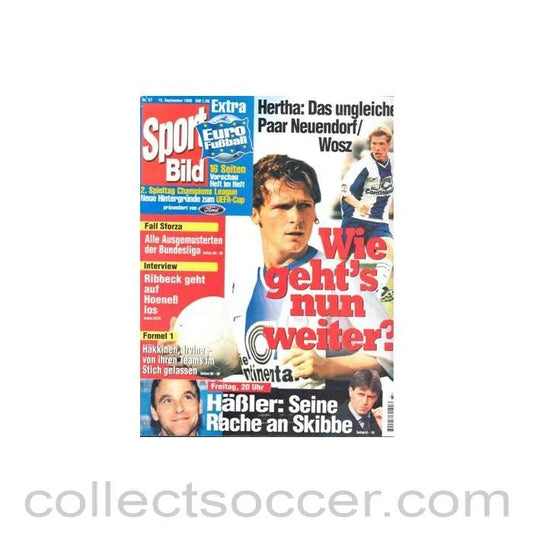 1990 - Sport Bild - German magazine of 15/09/1990 - Collect Soccer