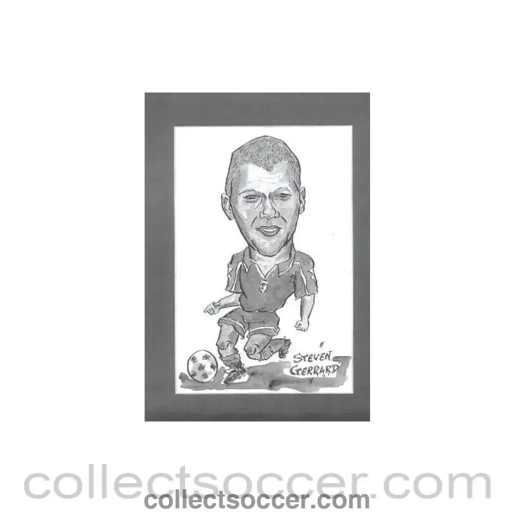 Steven Gerrard Caricature - Collect Soccer