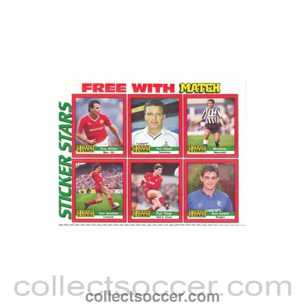 Sticker Stars - 6 stickers - Collect Soccer
