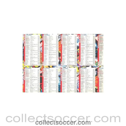 Sunday Mirror Fixtures - Collect Soccer