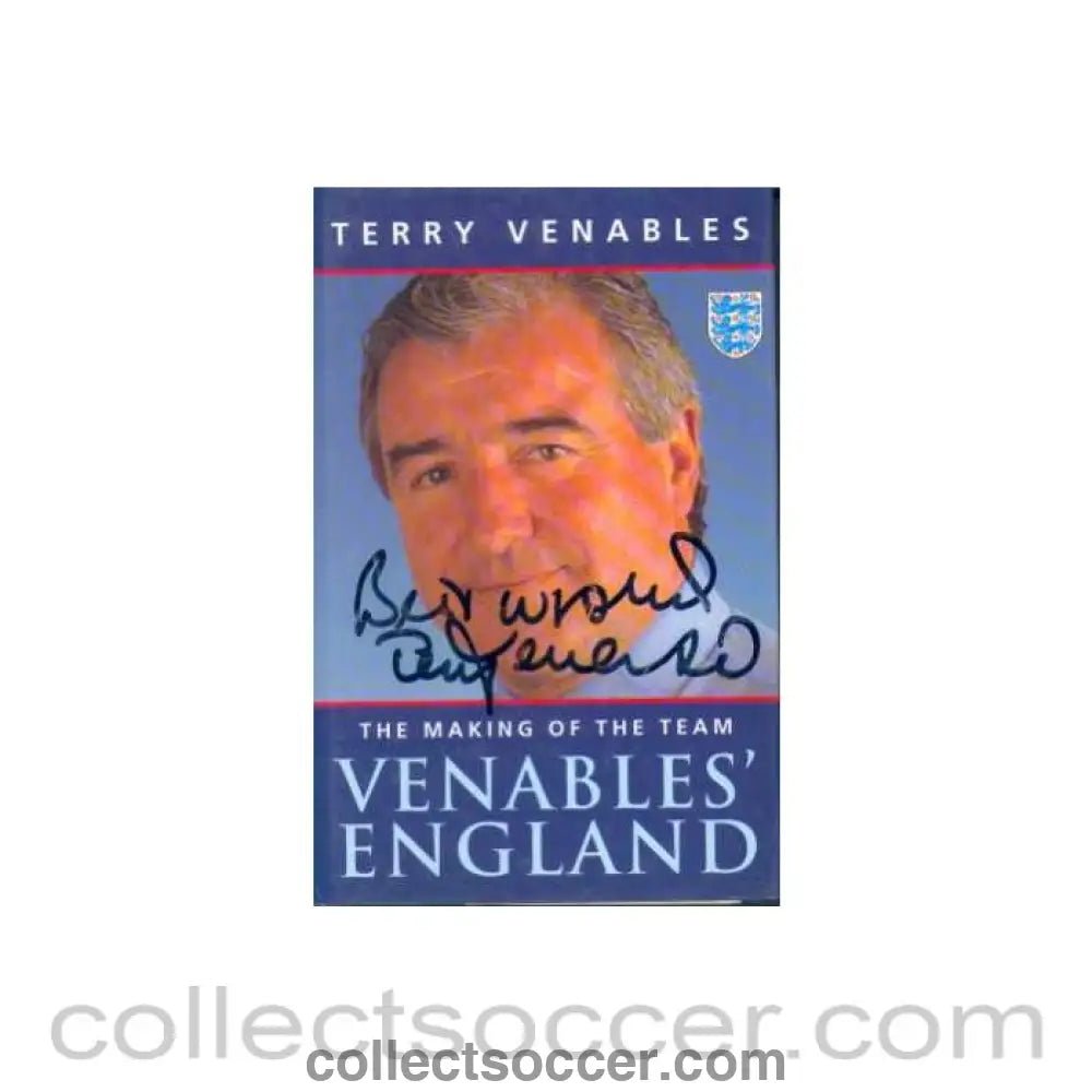 Terry Venables Signed Book - Collect Soccer