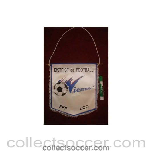 The French Football Federation Pennant once property of the football referee Neil Midgley
