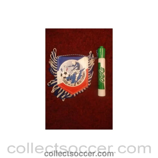 The French Mediterranean Football League Pennant once property of the football referee Neil Midgley