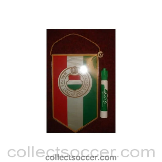 The Hungarian Football Association Pennant once property of the football referee Neil Midgley