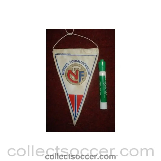 The Norway Football Association small Pennant once property of the football referee Neil Midgley