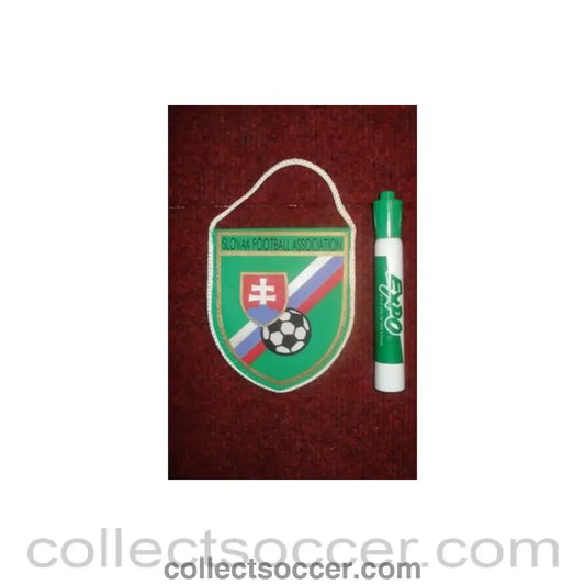 The Slovakian Football Association Pennant once property of the football referee Neil Midgley