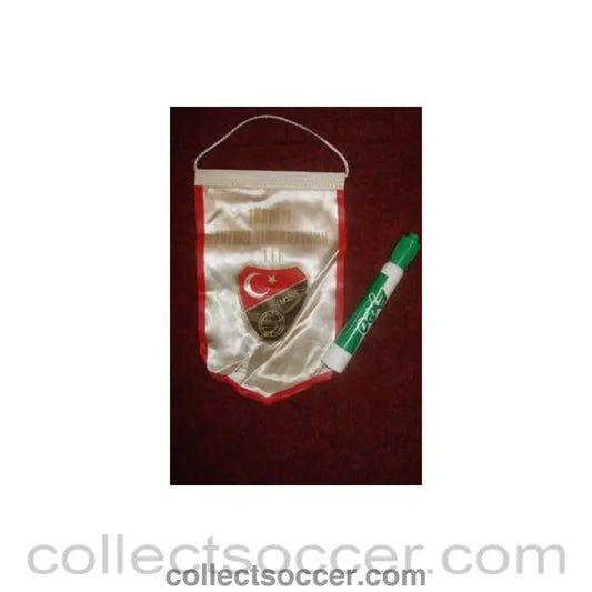 The Turkey Football Association small Pennant once property of the football referee Neil Midgley