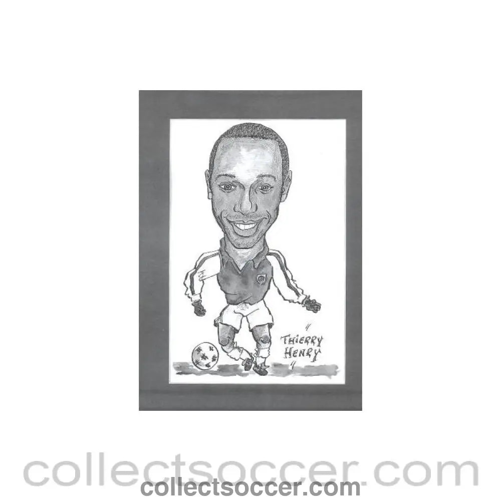 Thierry Henry Caricature - Collect Soccer