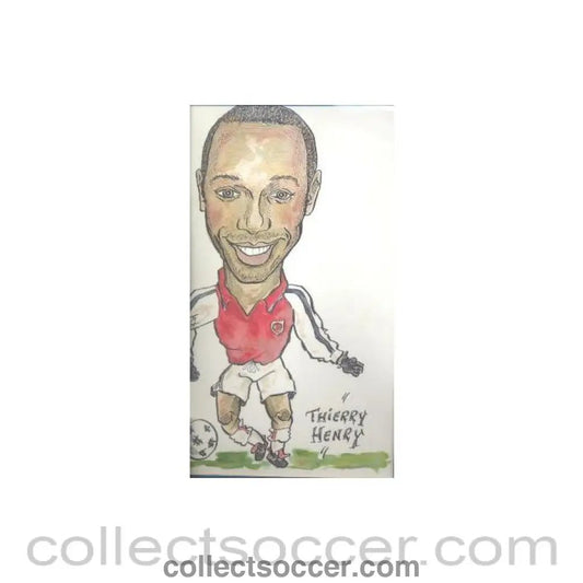 Thierry Henry Colour Caricature - Collect Soccer