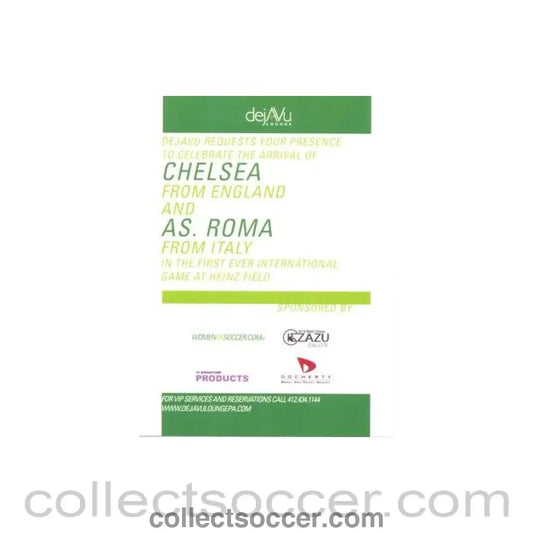 To celebrate the arrival of Chelsea and Roma at Heinz Field stadium USA large flyer