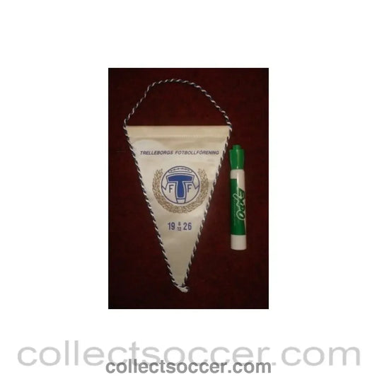 Trelleborgs Pennant once property of the football referee Neil Midgley