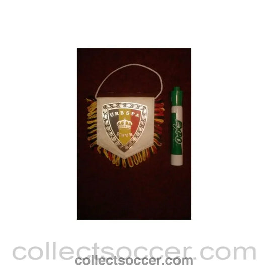 Ukraine Football Association Kiev small Pennant once property of the football referee Neil Midgley