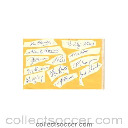West Ham United and Derby County old autographs - Collect Soccer