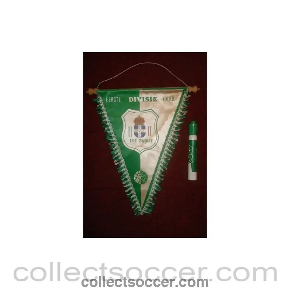 Zwolle F.C. Pennant once property of the football referee Neil Midgley - Collect Soccer